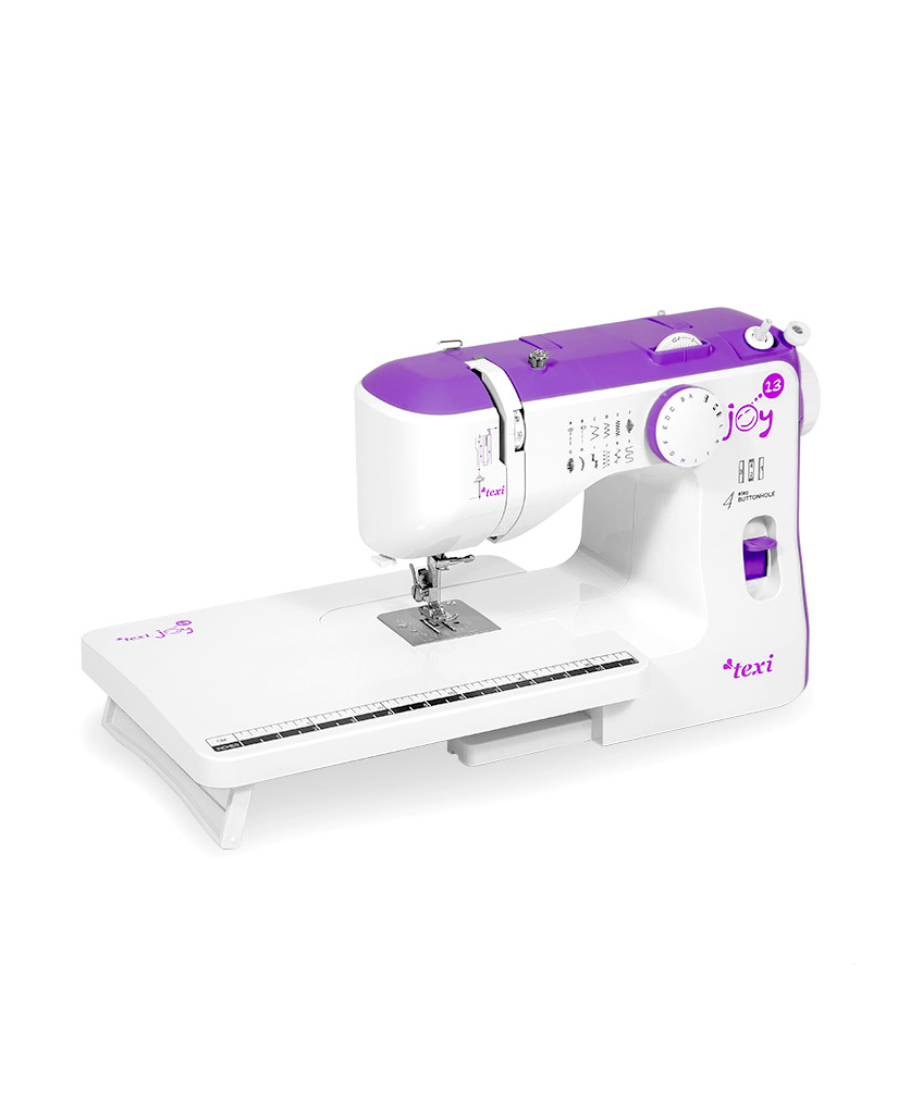 Mașină de cusut TEXI JOY 13 PURPLE cu masă extensibilă (TEXI JOY 13 PURPLE + EXTENSION TABLE)