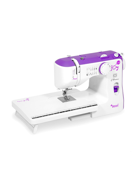 Mașină de cusut TEXI JOY 13 PURPLE cu masă extensibilă (TEXI JOY 13 PURPLE + EXTENSION TABLE)